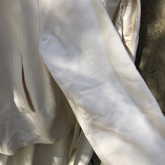 VINTAGE VERSACE White Zip Up Jacket - Picture 10 of 12